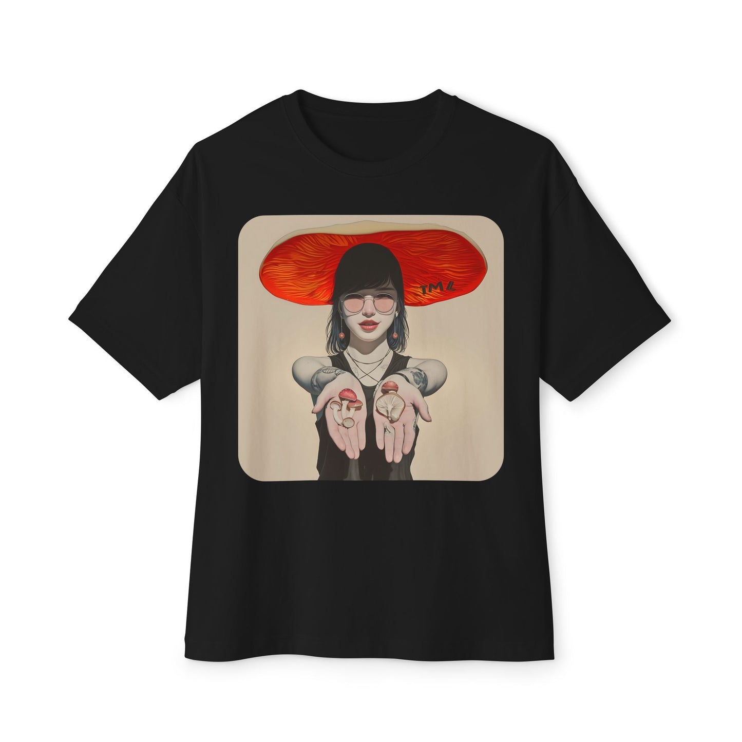 The 'Trippy Handouts' - Oversized Tee - The Mushroom Lounge