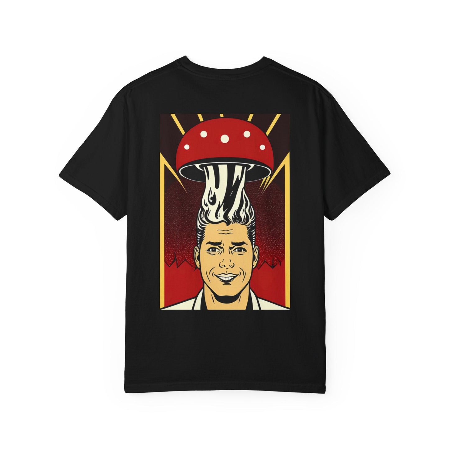 Black Mind Blown T-Shirt - Unisex Garment - Dyed - The Mushroom Lounge