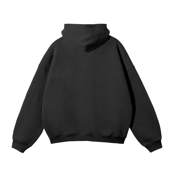 Streetwear Unisex Oversized Solid Color Fleece Hoodie - The Mushroom Lounge